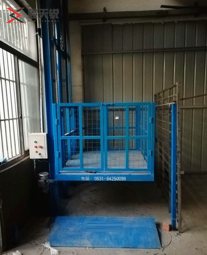六盘水单轨单缸导轨式升降机